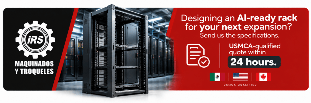 Designing an AI-ready rack for your next expansion? Send us the specifications. USMCA-qualified quote within 24 hours. 