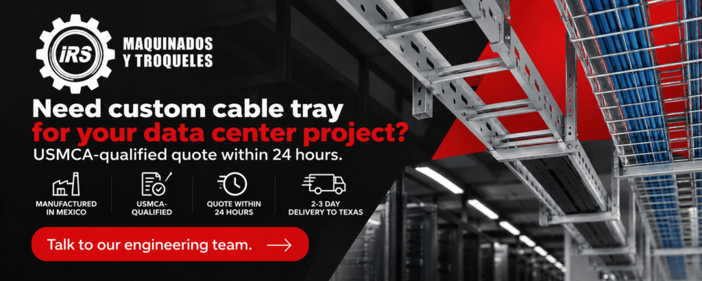 Need custom cable tray for your data center project? USMCA-qualified quote within 24 hours. 