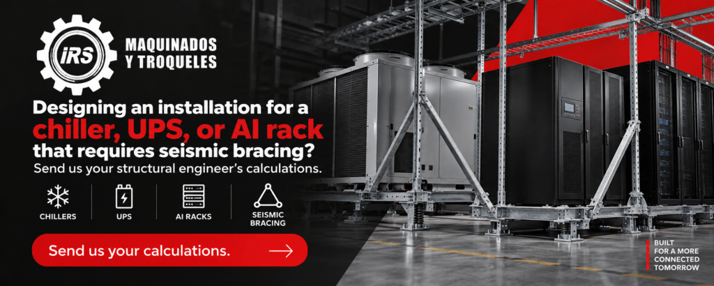 Designing an installation for a chiller, UPS, or AI rack that requires seismic bracing? Send us your structural engineer's calculations.